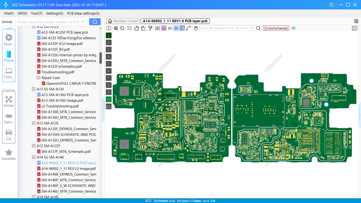 Samsung A14-96902_1_11 REV1.0 PCB Layer
